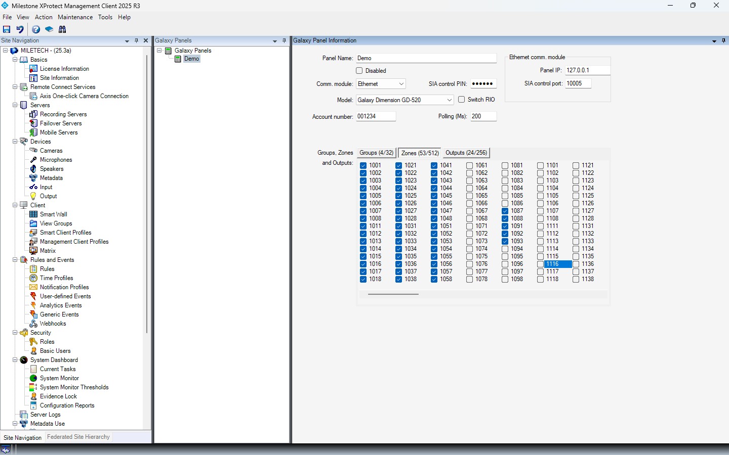 Management Client controller configuration